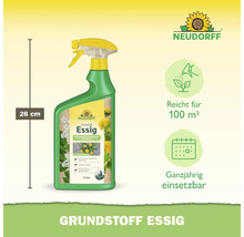 Désherbant Neudorff Grundstoff Essig en vaporisateur de 1 litre d une hauteur de 28 centimètres pour une utilisation sur les sentiers et terrasses.