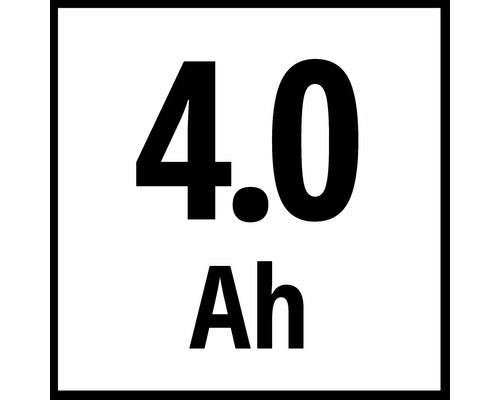 Symbole pour une capacité de batterie de 4,0 ampères heures