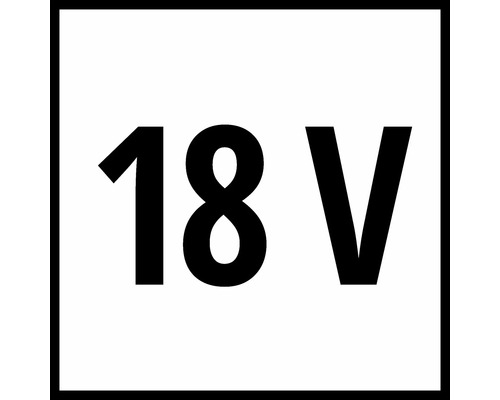 Symbol für 18 Volt Spannung