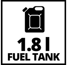Symbole pour un réservoir de carburant d une capacité de 1,8 litre.