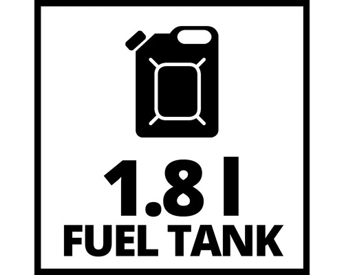 Symbole pour un réservoir de carburant d une capacité de 1,8 litre.