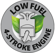 Symbole pour un moteur a quatre temps a faible consommation de carburant