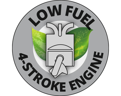 Symbole pour un moteur a quatre temps a faible consommation de carburant
