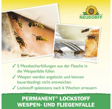Neudorff Permanent piège à guêpes et mouches attractif pour lutte contre les guêpes avec conseils d utilisation