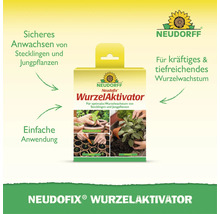 Poudre activatrice de racines Neudorff Neudofix pour favoriser la croissance racinaire des boutures et jeunes plantes pour une reprise assurée.