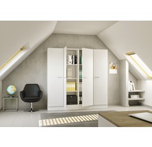 Armoire à provisions Flex Well Lucca lxpxh 200x60x200 cm blanc mat démontée