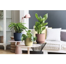 Cache-pot elho Vibes fold plastique Ø 22 cm h 20,1 cm bleu profond