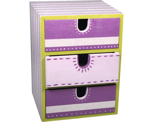 Commode décorative avec trois tiroirs pour le rangement