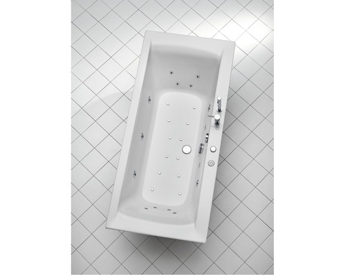 Baignoire balnéo rectangulaire OTTOFOND Wistula 80 x 180 cm blanc brillant 70034