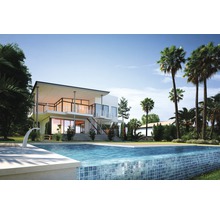 Maison moderne avec piscine et grand jardin