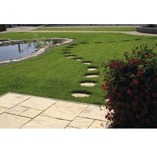 Dalle de terrasse en béton India sable du désert multiformat épaisseur 4 cm (1 pal = 9,72 m² pour 6 kits de 1,62 m²)