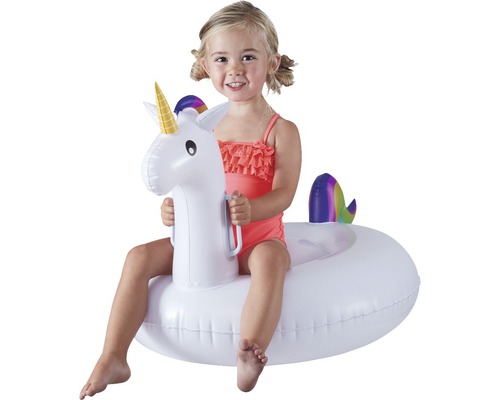 Fille bouée licorne gonflable pour enfants