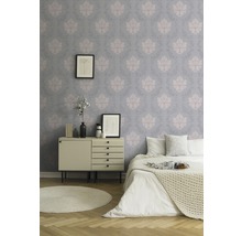Vliestapete 37552-3 New Elegance Ornament grau