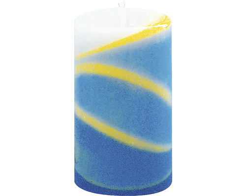 Bougie décorative, cylindrique, avec dégradé de couleurs