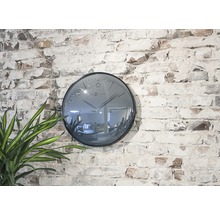 Wanduhr Glamour Metall schwarz Ø 40 cm