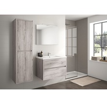 Armoire haute Allibert Sense couleur de façade chêne vintage 42,4 x 156 x 33 cm