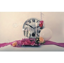 Horloge murale Romana verre blanc Ø 43 x 4,2 cm