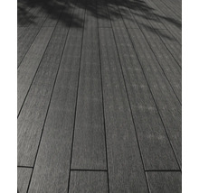 Lame de terrasse en composite Konsta Nativo lame de rebord Used Wood greydark 23x138x3000 mm-thumb-3