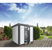 Gartenhaus Classico 2121 inkl. Regenrinne 228 x 228 cm weiß