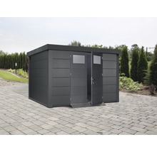 Gartenhaus Classico 3330 inkl. Regenrinne 348 x 318 cm granitgrau