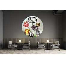 Papier peint panoramique intissé HRBC100077 Thornton tulipes Ø 142,5 cm