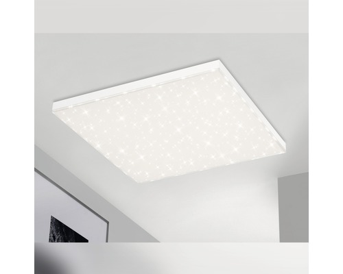 Panneau LED à intensité lumineuse variable CCT 38W 3800 lm 3000- 6500 K hxlxp 69x595x595 mm Frameless blanc avec ciel étoilé + télécommande