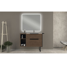 Meuble bas sous-vasque Urban frêne foncé 74 cm x 62 cm