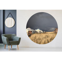 Papier peint panoramique intissé HRBC200057 Yourte mongole Ø 190 cm