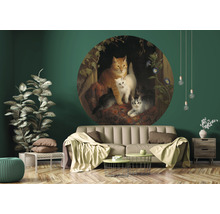 Papier peint panoramique intissé HRBC200045 Henriette Ronner-Knip Chats Ø 190 cm
