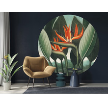 Papier peint panoramique intissé HRBC200039 Thornton Strelitzia Ø 190 cm