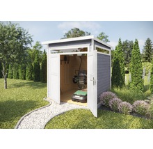 Gartenhaus weka 265 Gr. 2 inkl. Fußboden 219 x 250 cm grau