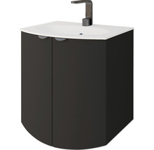 Eckwaschtisch mit Waschbecken und Armatur