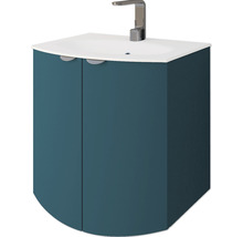 Meuble sous-vasque Baden Haus Onda couleur de façade pétrole mat 69 x 70 x 51 cm