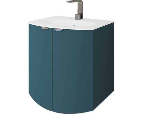 Meuble sous-vasque avec deux portes et lavabo