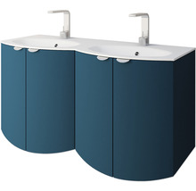 Meuble sous-vasque Baden Haus Onda couleur de façade pétrole mat 69 x 70 x 51 cm