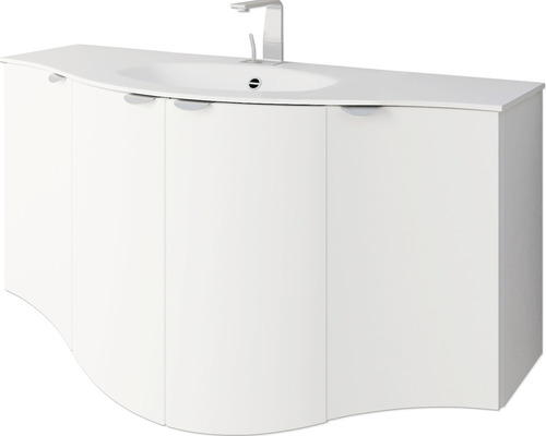 Meuble-lavabo avec meuble sous-vasque et robinetterie