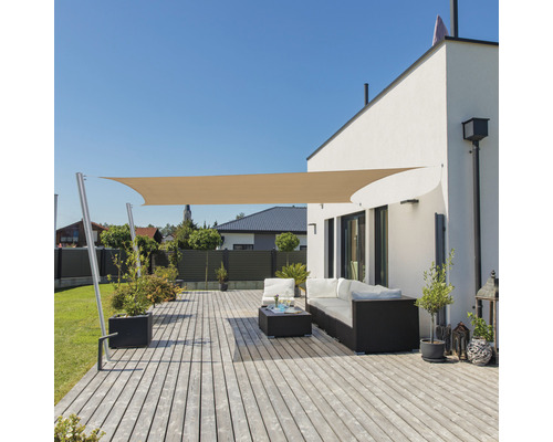 Windhager CAPRI Rechtecksonnensegel 4,0 x 5,0 m, HDPE 225 g/m² wind- und wasserdurchlässig, rot Windhager CAPRI Rechtecksonnensegel 4,0 x 5,0 m, HDPE 225 g/m² wind- und wasserdurchlässig, rot