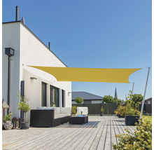 Voile d'ombrage Cannes rectangulaire 4x5m jaune