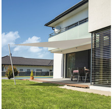 Sonnensegel Cannes Dreieck grau 5x5x5 m