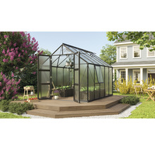 Gewächshaus Vitavia Olymp 8300 Hohlkammerplatten 6 mm 257 x 324 cm schwarz