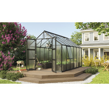 Gewächshaus Vitavia Olymp 9900 Hohlkammerplatten 6 mm 257 x 386 cm schwarz