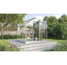 Gewächshaus Vitavia Triton 3800 Einscheibensicherheitsglas 3 mm 198 x 193 cm silber