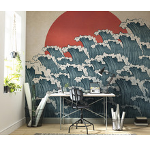 Fototapete Vlies INX6-059 Ink Nami 6-tlg. 300 x 280 cm