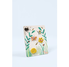 Carnet décoré avec des motifs d''insectes et de plantes