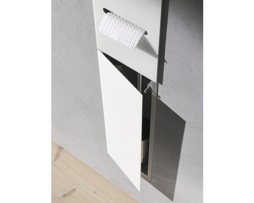 Toilettenpapierhalter mit offenem Fach zur Aufbewahrung von Toilettenpapierrollen