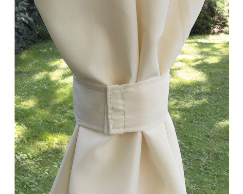 Rideau avec bande en tissu pour pavillon