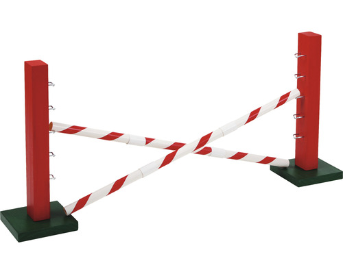 Hindernis für Tiere mit Streifen und Haken