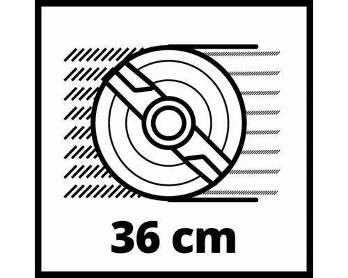 Symbole pour un appareil d''un diamètre de 36 centimètres