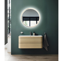 Miroir de salle de bains à LED Bronze Circular Ø 80 cm IP 24