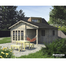 Gartenhaus Palmako Irene inkl. Fußboden 565 x 598 cm tauchgrundiert grau